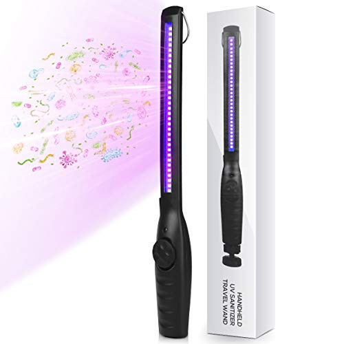 UV Light Sanitizer, Portable UV Light Disinfection Lamp USB Rechargeable Ultraviolet Light Sanitizer for Home Hotel Travel Car Kills 99% of Germs Viruses & Bacteria UV Light Sanitizer Wand 1 Pack | Amazon (US)