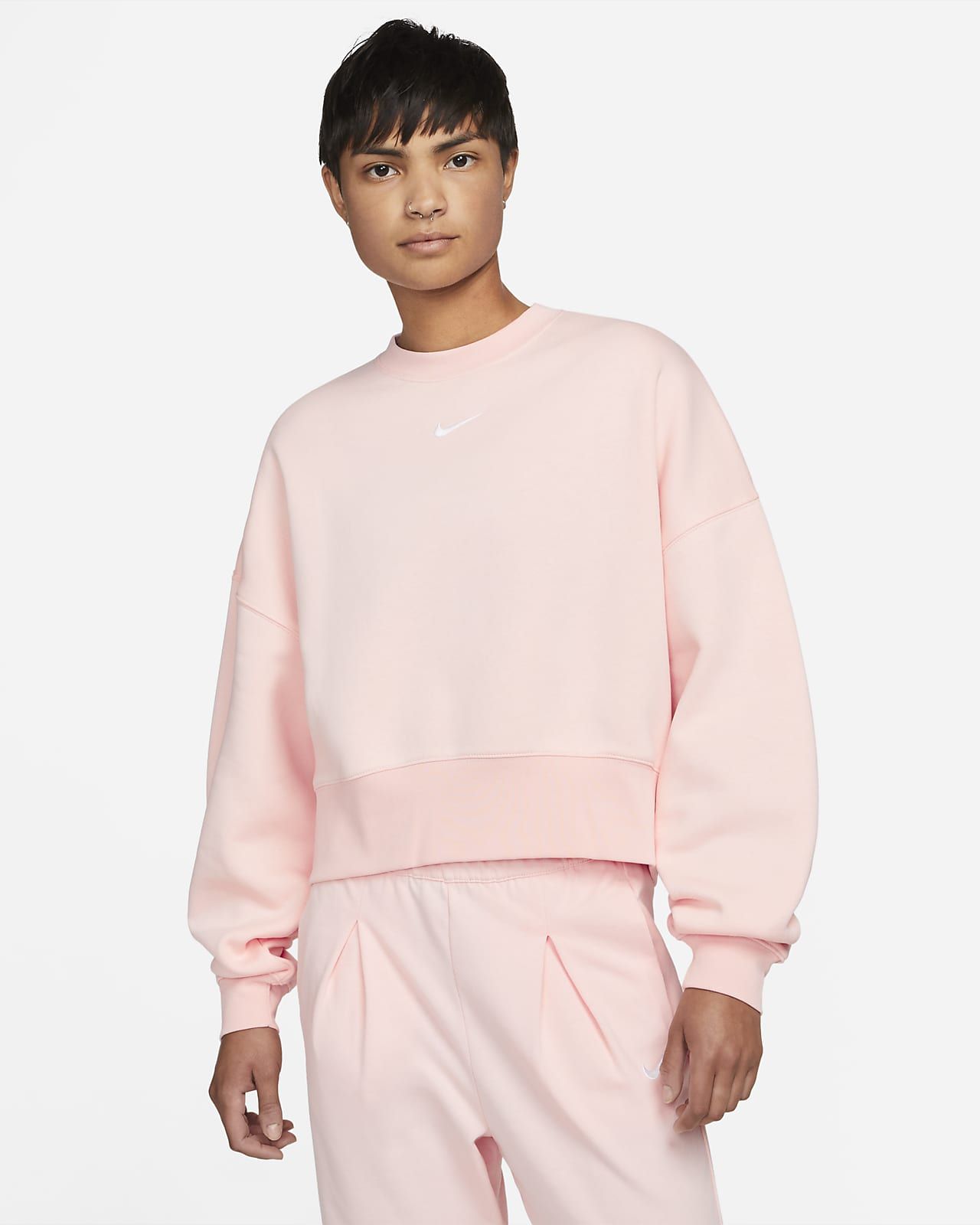 Women's Oversized Fleece Crew Sweatshirt | Nike (US)