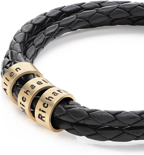 MyNameNecklace Personalized Choose Your Style Men Bracelet - Custom Inscriptions - Meaningful Gif... | Amazon (US)