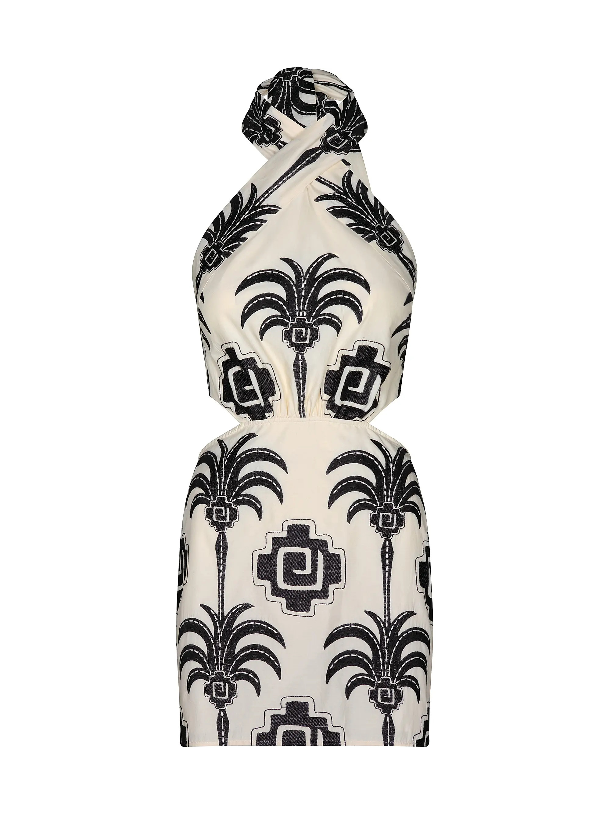 Johanna Ortiz La Paz Pintaderas Halterneck Minidress | Saks Fifth Avenue | Saks Fifth Avenue