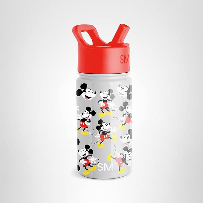 Simple Modern Kids Summit Water Bottle with Straw Lid | Disney Mickey Mouse 14oz Stainless Steel ... | Amazon (US)