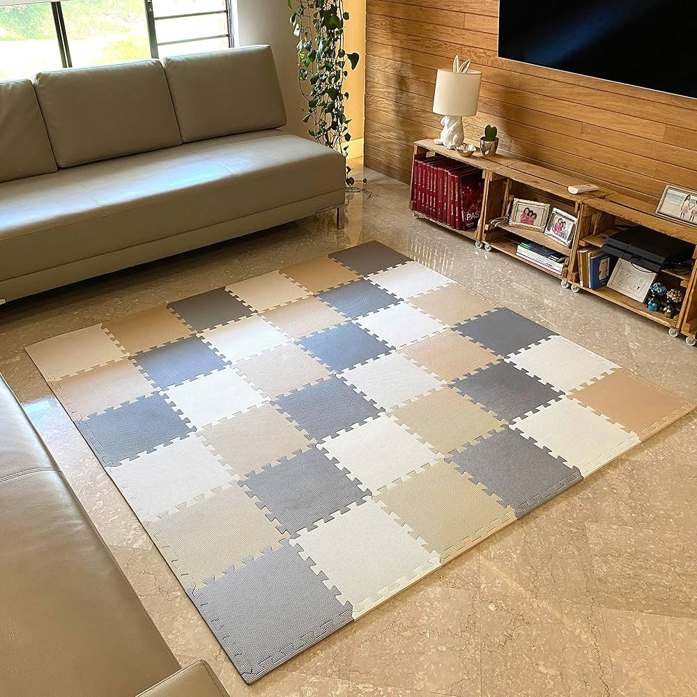 MioTetto Soft Non-Toxic Foam Baby Play Mat | Toddler Playmat | Colorful Jigsaw Puzzle Play Mat | ... | Amazon (US)