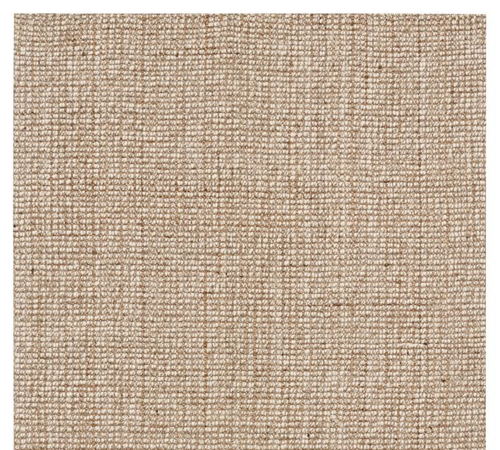 Chunky Wool Jute Rug, 8' Square, Gray/Ivory | Pottery Barn (US)