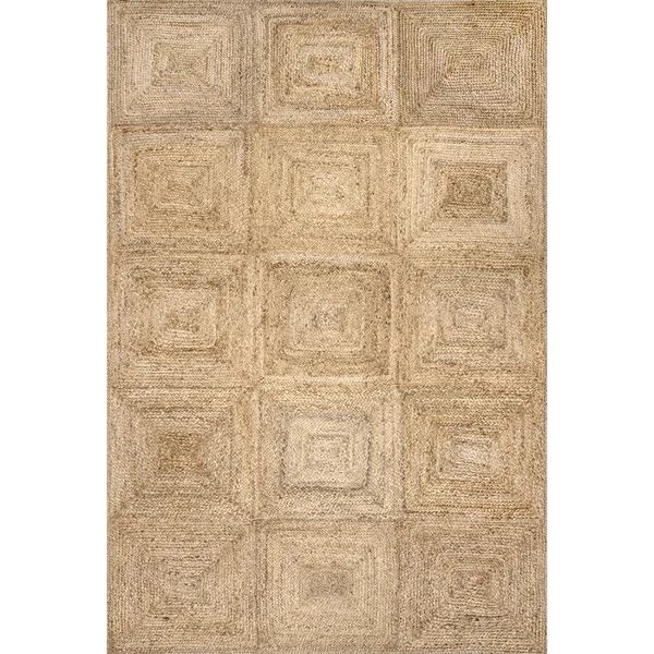 Lauren Liess x Rugs USA Juniper Tiled Jute Area Rug | Wayfair North America