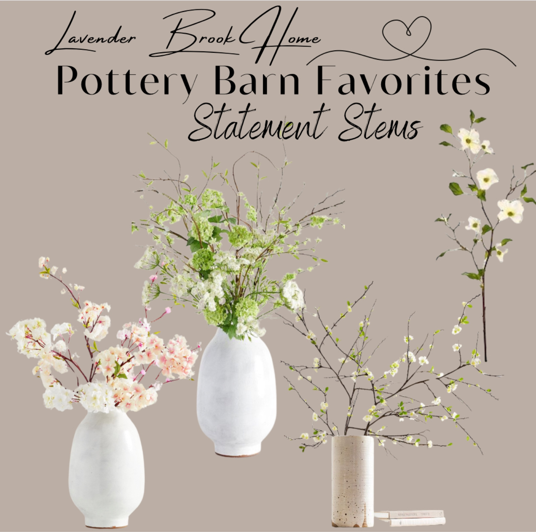 Spring statement stems with a dramatic look. These look like they were picked straight from the yard. 

#LTKSeasonal #LTKSpringSale #LTKhome