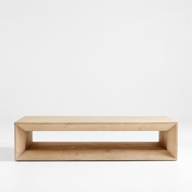 Vernon Rectangular Natural Coffee Table | Crate & Barrel | Crate & Barrel