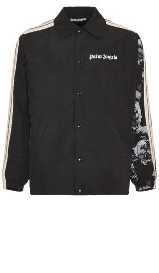 Sleeve Print Coach Jacket in Black & White | Revolve Clothing (Global)