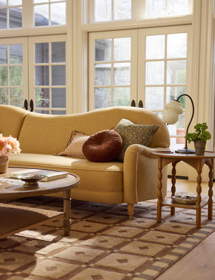 Monroe Velvet Round Pillow | Lulu and Georgia 