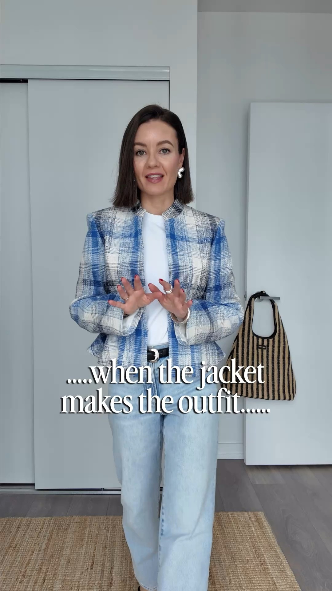 Love a simple white tee and jeans look elevated with a statement jacket!

T-shirt (s), jeans (24), jacket (s), sandals tts

#LTKsummer #LTKjeans #LTKcanada
