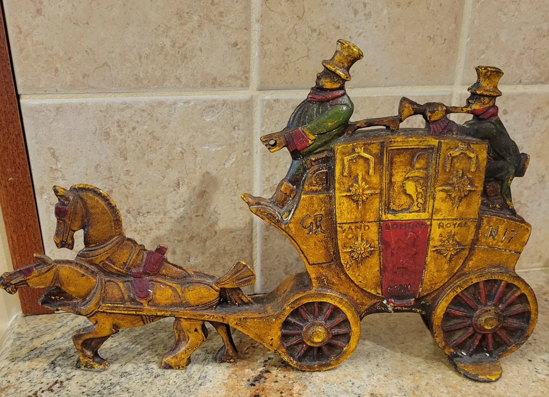 Cast Iron Antique Rare Nuydea London Royal Mail Coach Book - Etsy | Etsy (US)