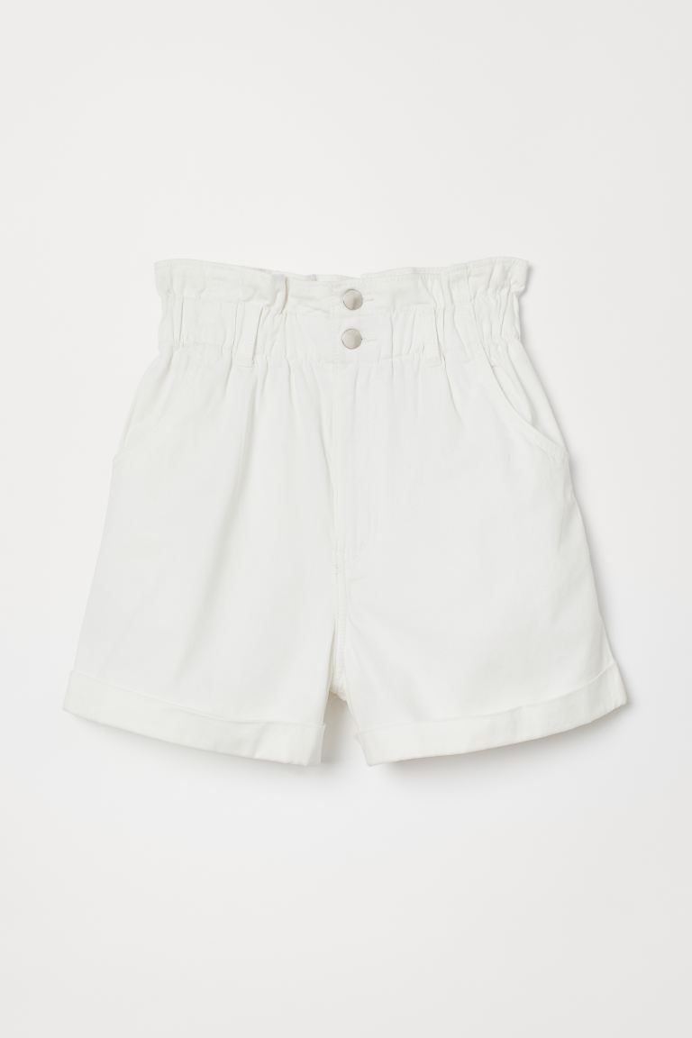 Cotton paper bag shorts | H&M (UK, MY, IN, SG, PH, TW, HK)