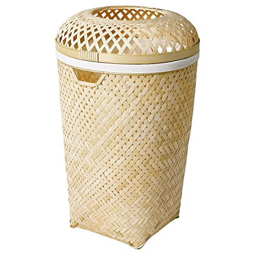 IKEA SALUDING laundry basket, 50 l, handmade bamboo | Amazon (US)