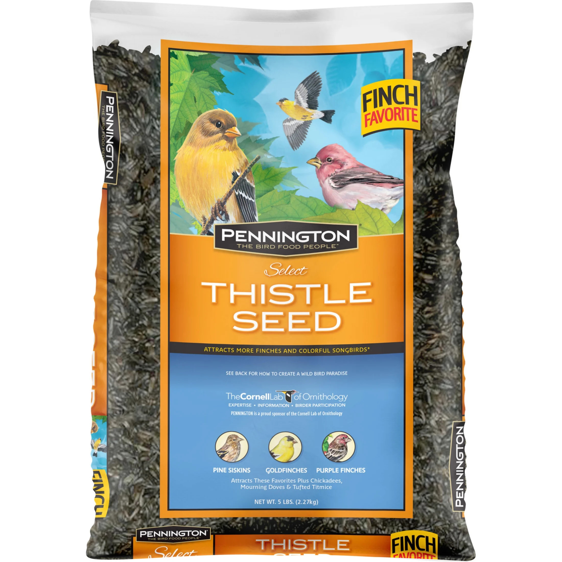 Pennington Select Thistle Seed, Dry Wild Bird Feed and Seed, 5 lb. Bag, 1 Pack | Walmart (US)