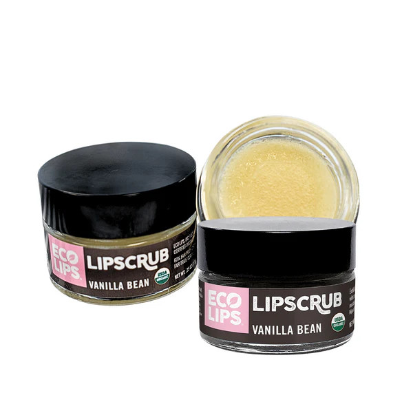 Organic Sugar Lip Scrub, Vanilla Bean 2 Pack | Eco Lips