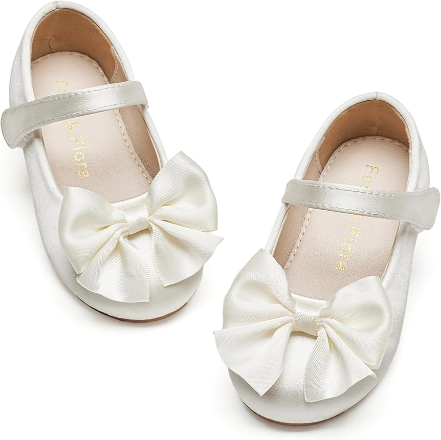 Felix & Flora Toddler Flower Girl Dress Shoes Girl Ballet Flats Party School Shoes Wedding | Amazon (US)