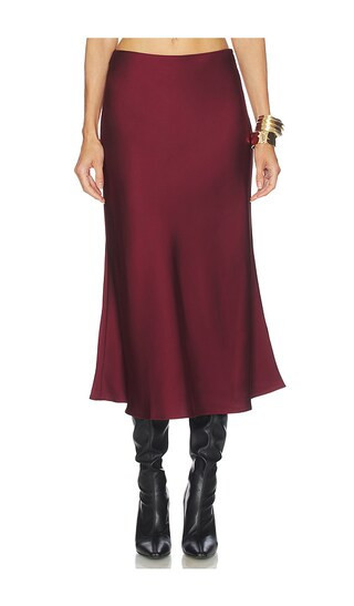 ASTR the Label Windey Skirt in Wine. - size XS | Revolve Clothing (Global)