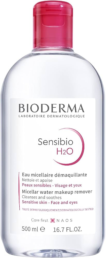 Bioderma - Sensibio - H2O Micellar Water - Makeup Remover Cleanser - Face Cleanser for Sensitive ... | Amazon (US)