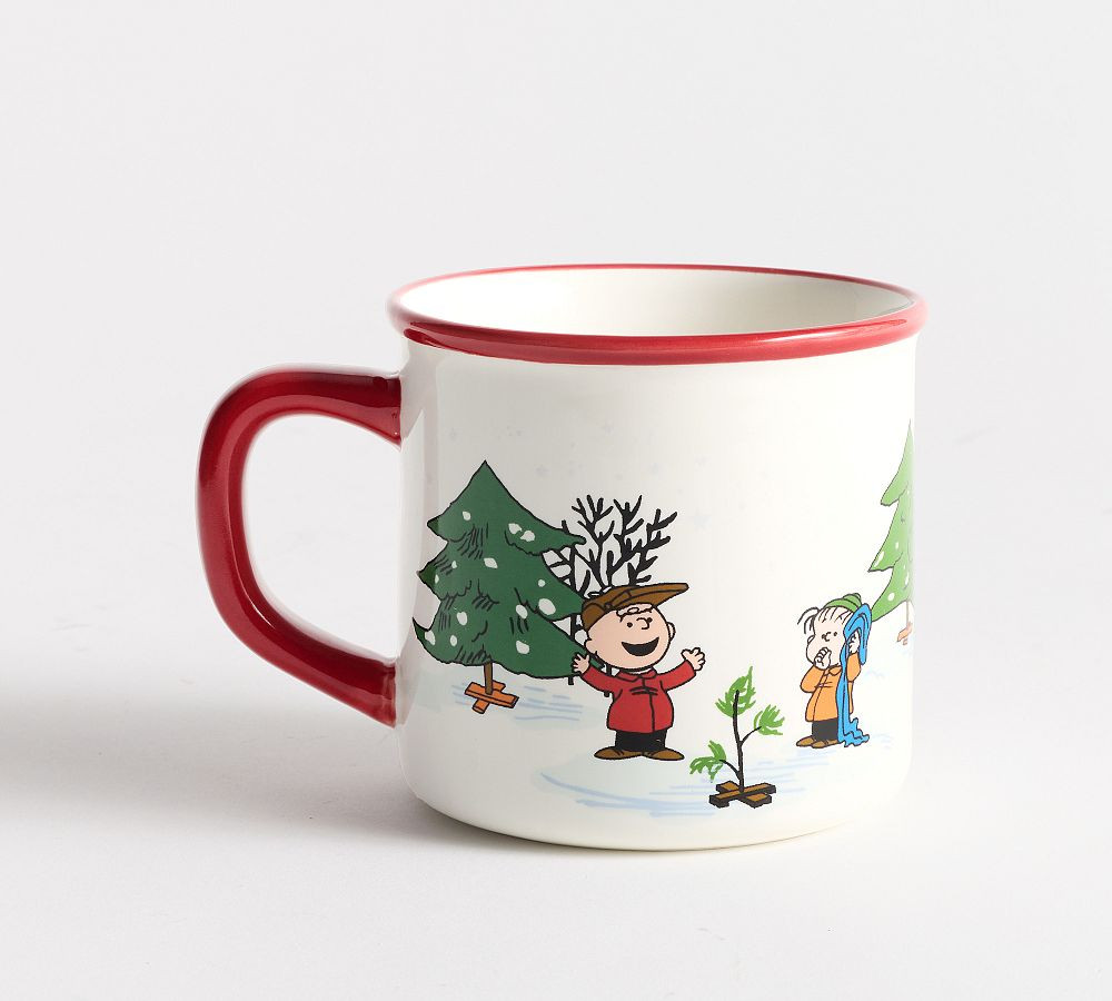 Peanuts\u2122 Charlie Brown Christmas Stoneware Mugs - Set of 4 | Pottery Barn (US)