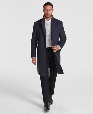 Michael Kors Men's Classic-Fit Wool Cashmere Blend Kavon Overcoat - Macy's | Macy's