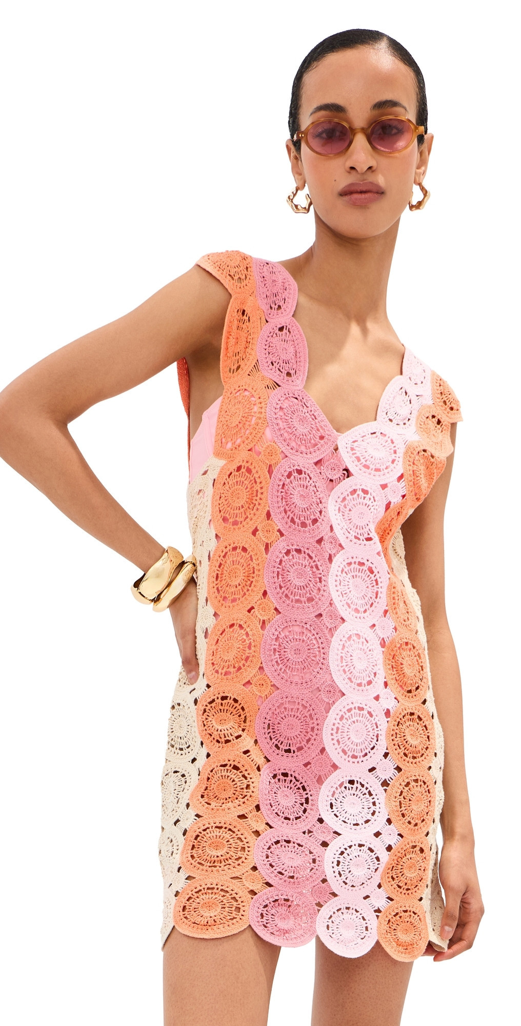 LE BOP Livia Mini Dress Pink Multi XXS | Shopbop