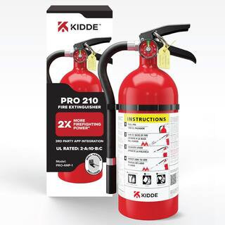 Pro 210 Rechargeable 2-A:10-B:C Class ABC 4 lb. Fire Extinguisher 21030918 | The Home Depot