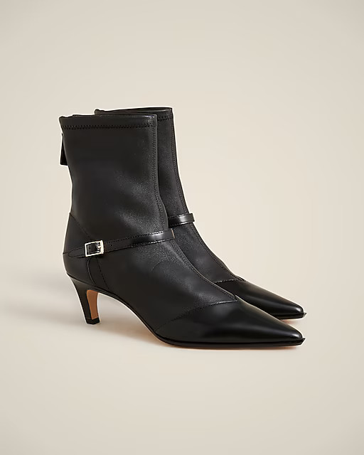 New Stevie buckle ankle boots in stretch leather | J. Crew US