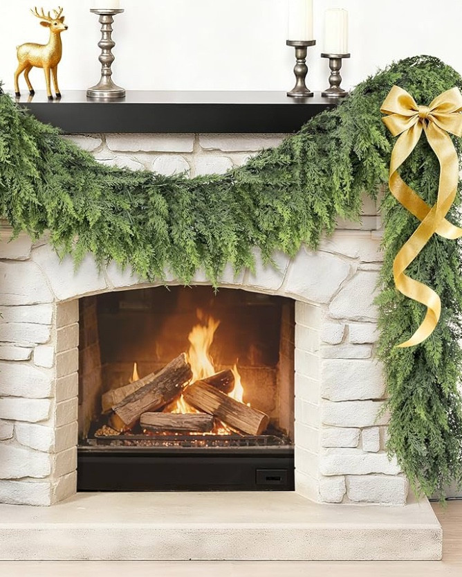 Brand Dirnun
Color Gradient Christmas Green
Material Pure PE(polyethylene)
Item Length 108 Inches
Item Weight 1.53 Kilograms
Style Vintage Christmas Decorations
Vivid Ceder Garlands for Christmas Decorations: These cedar garland are impressively full, they didn’t require much time in the way of arranging, just a little fluff to liven it up. Embrace the charm of nature and welcome the winter season with our Nature-Inspired cedar garland. Crafted to mimic the intricate texture and details of a living plant, enhancing your holiday decor with its lifelike appearance. Bring home the beauty of the outdoors without maintenance required by real plants.
Durable and High Quality Material: All leaves of Christmas cedar garland are crafted from premium pure PE(polyethylene), ensuring a lifelike that captures the essence of real coniferous plants. No glue used during our manufacturing process, all the connections are finished by soft iron wire and cotton thread. The trunk of garland made of soft iron wire and branches themselves are soft and wire free, leaves were wrapped tightly around the main stem with cotton thread, vivid in detail without emitting unpleasant odor.
Reusable and Easy to Store: The Christmas greenery garland resists fading, won't wither. Waterproof and maintain its exquisite appearance when applied outdoors throughout the holiday. You can use a feather duster to dust it off and reuse it, providing a consistent fresh appearance for next celebration. We provide a precision velvet Santa bag with cute Christmas elements for storage. (The bag is not for sale and is a gift. If it is not inside the box, please contact us.)
Lush and Thick Christmas Garland Decorations: Different from other sparse Christmas garland, our leaves are 2 times as thick as the usual ceder garland, the perfect length allows for generous coverage to embellish large area or combine multiple pieces for a fuller look. Flexible wire branches allow custom shaping, while built-in hooks simplify hanging. Transform your home into a Christmas sanctuary with our realistic Christmas Ceder Garland!

#LTKHoliday #LTKGiftGuide #LTKCyberWeek