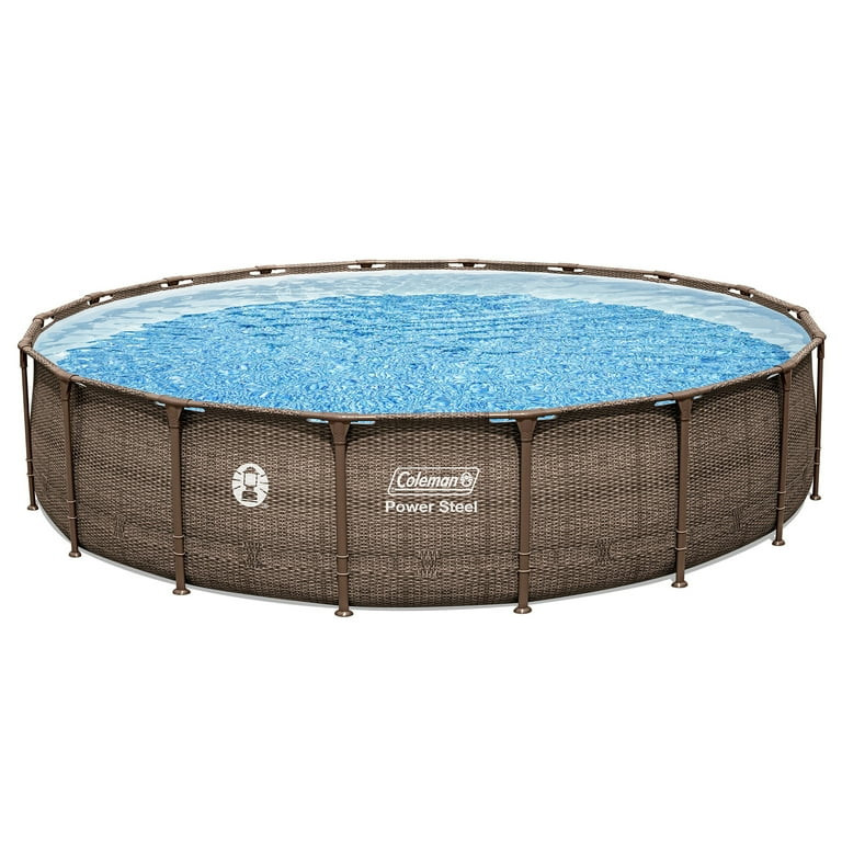 Coleman Power Steel 18’ x 48” Round Metal Frame Above Ground Pool Set | Walmart (US)