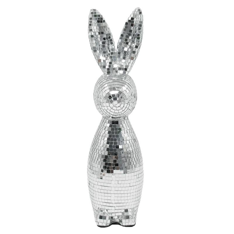 Bunny Brights Silver Disco Bunny, 16" | At Home