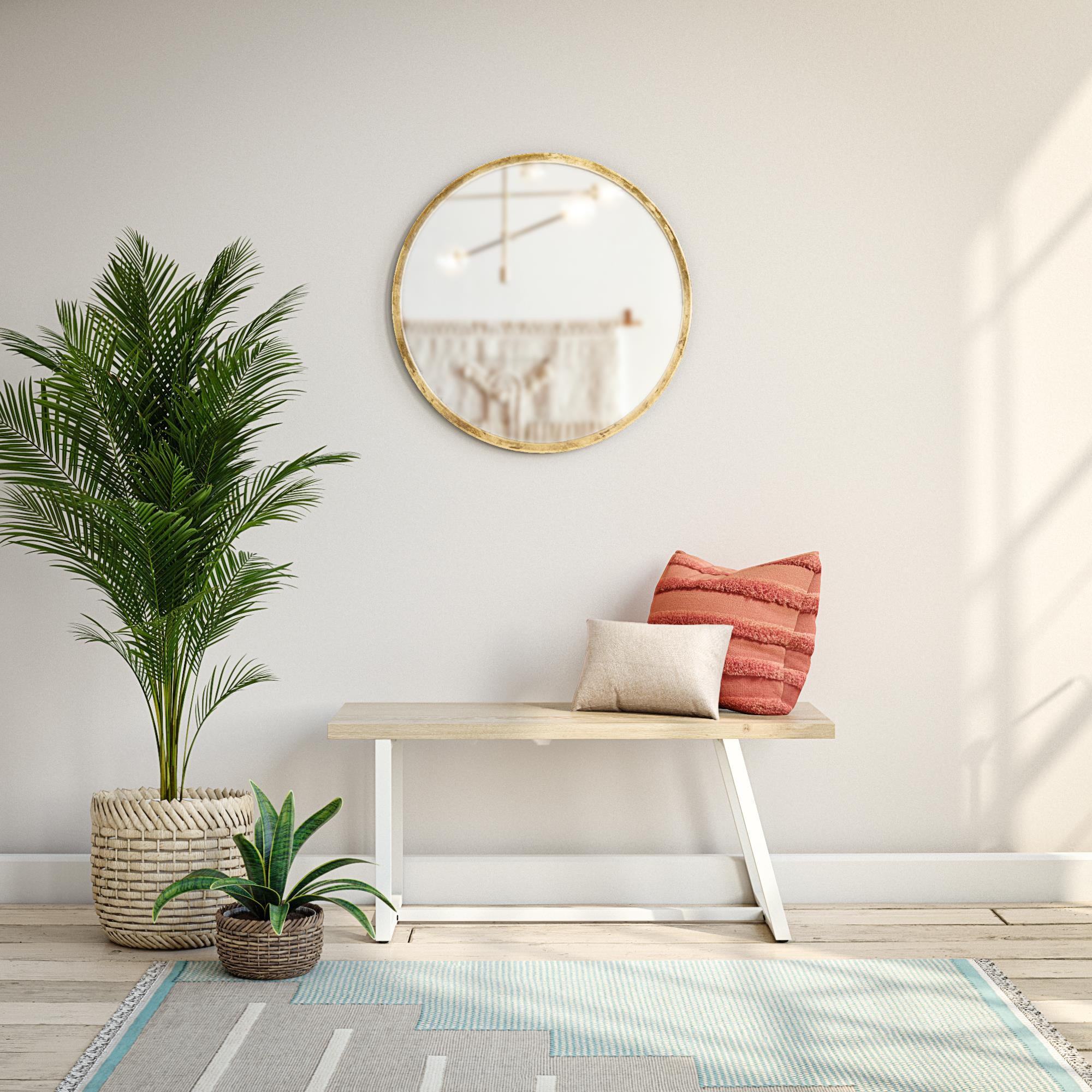 Novogratz Palomino Asymmetrical Entryway Bench, White | Walmart (US)