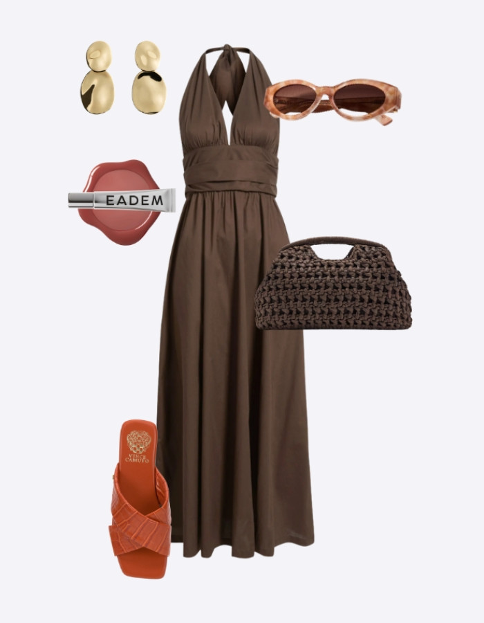 vacation outfit // resort outfit // maxi dress // woven bag // raffia bag // gold earrings // summer outfit 2026

#LTKSeasonal #LTKootd