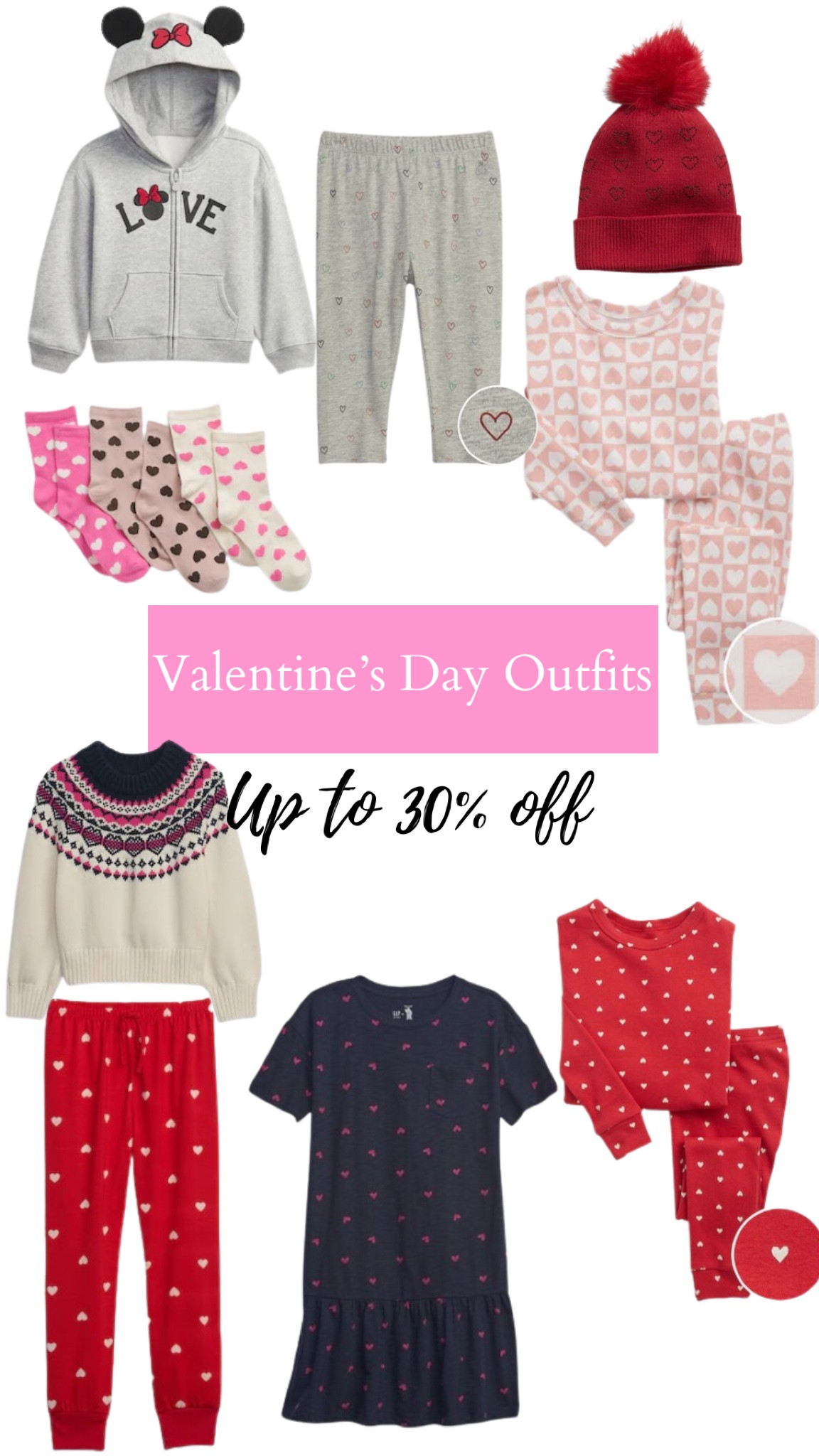 Valentine’s Day outfits.  Save up to 30% off

#valentinesdayouyfit #valentinesday #heartoutfits 

#LTKSeasonal #LTKfamily #LTKbaby