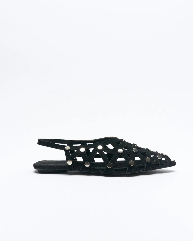Safia Leather Ballet - Black | Walnut Melbourne (AU)