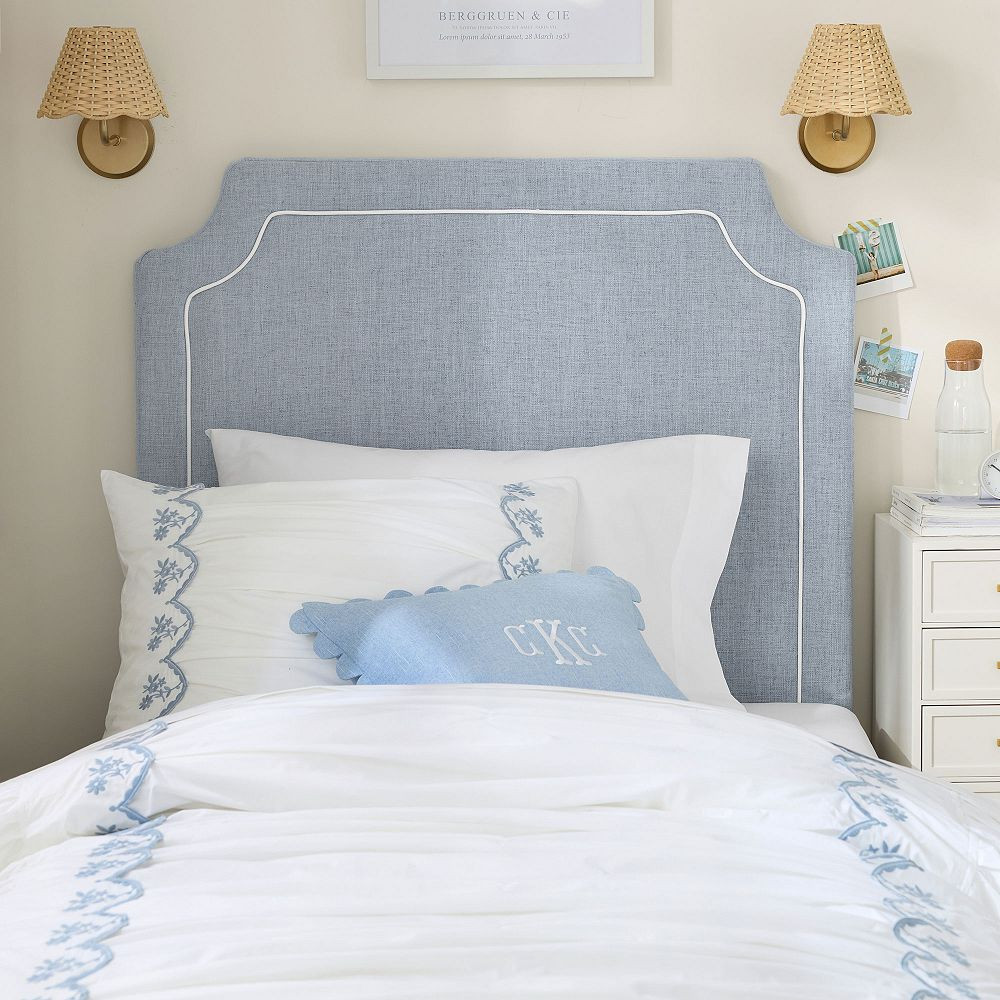 Auburn Piped No Nails Dorm Headboard | Pottery Barn Teen