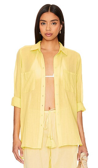 Breeze Beach Shirt in Limelight | Revolve Clothing (Global)