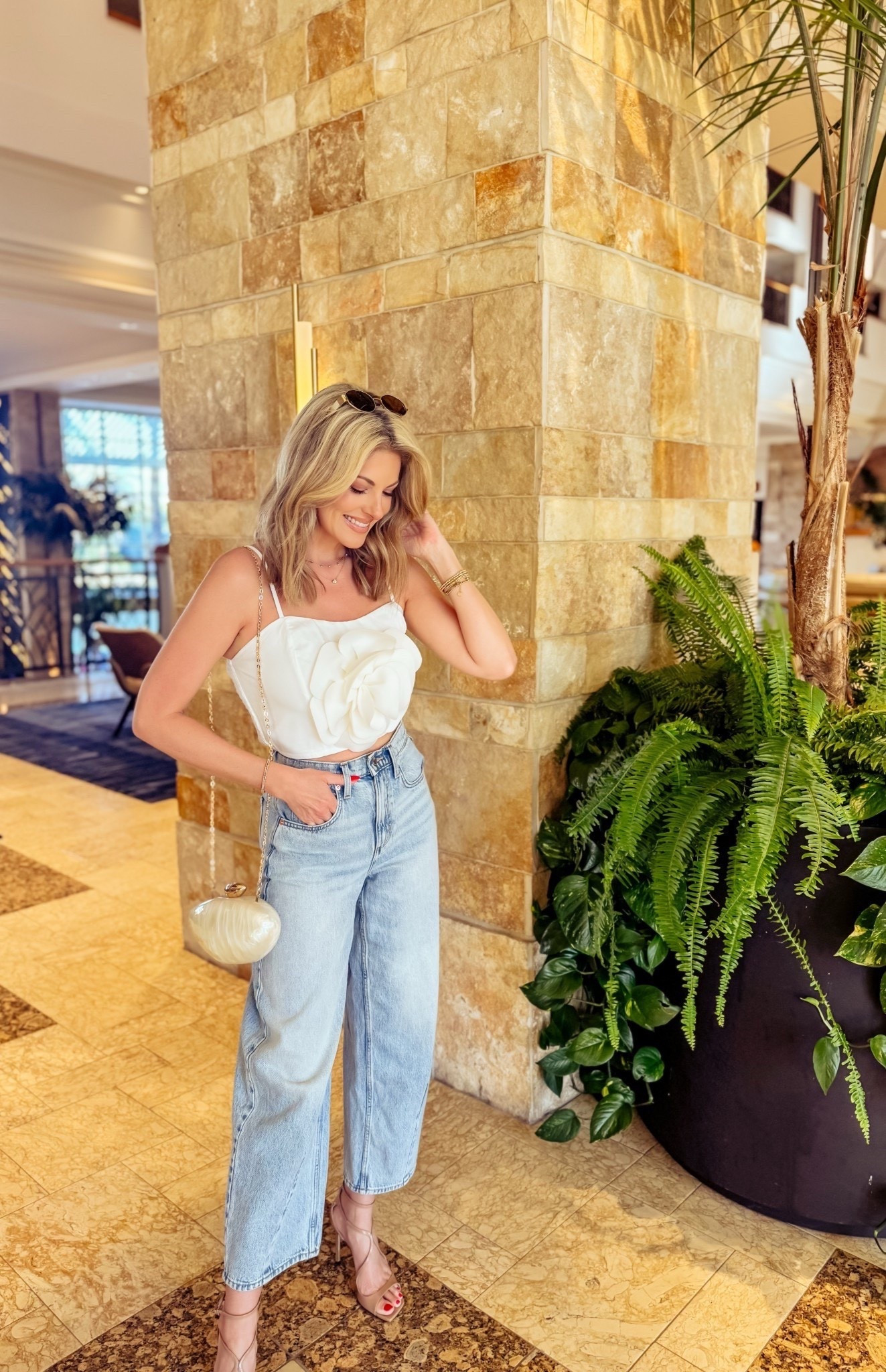 Evening check-in before Italian dinner 🍝✨ and I had to pull together a look that feels effortless but elevated.

This Amazon top is giving expensive energy without the designer price tag — the fit, the fabric, the way it drapes… it looks far more luxe than it costs. I paired it with these trendy barrel jeans that are everywhere right now (and for good reason — they instantly make an outfit feel current).

And to finish it off… my Jimmy Choo heels because every outfit deserves that one high-end piece that takes it from casual to wow. The mix of affordable + luxury is always the styling formula that wins.

Dinner, a little shopping, and soaking up the night ahead.

Shop the full look on my LTK before it sells out. ✨

#LTKStyle #Over30Style #AmazonFashionFinds #BarrelJeansTrend #ElevatedCasual #LuxuryMeetsBudget #DateNightOutfit #EffortlessChic #LTKFashion #SpringStyleEdit



#LTKU #LTKOver40 #LTKootd