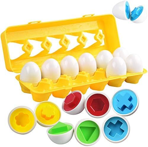 CPSYUB Toddler Toys, Easter Eggs Sensory Early Learning Fine Motor Skills Toys for 1, 2, 3, 4 Yea... | Amazon (US)