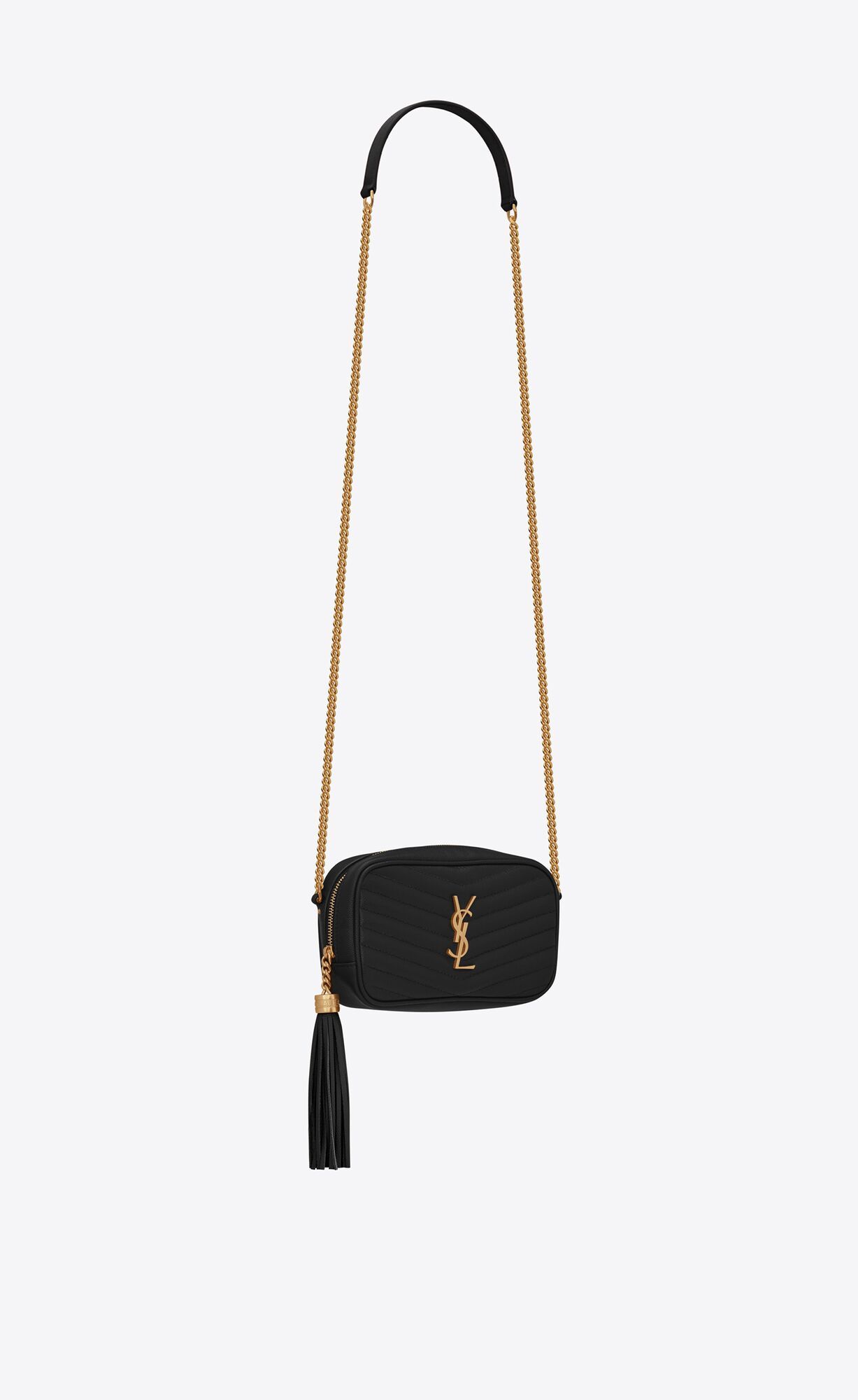 LOU Mini bag in quilted grain de poudre embossed leather | Saint Laurent __locale_country__ | YSL... | Saint Laurent Inc. (Global)