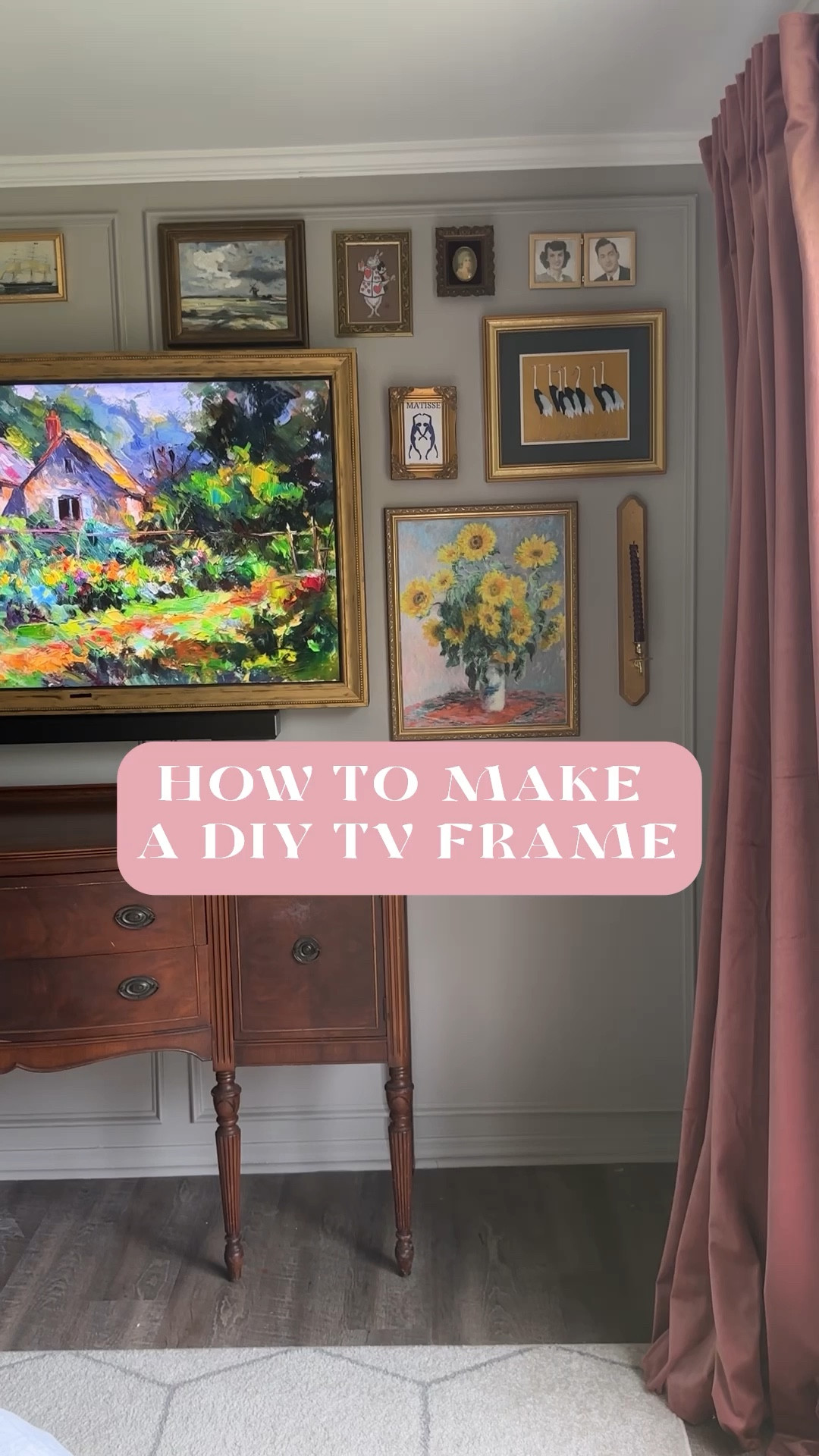Everything you need for this easy one day DIY!

Frame tv, Samsung frame tv, tv frame diy