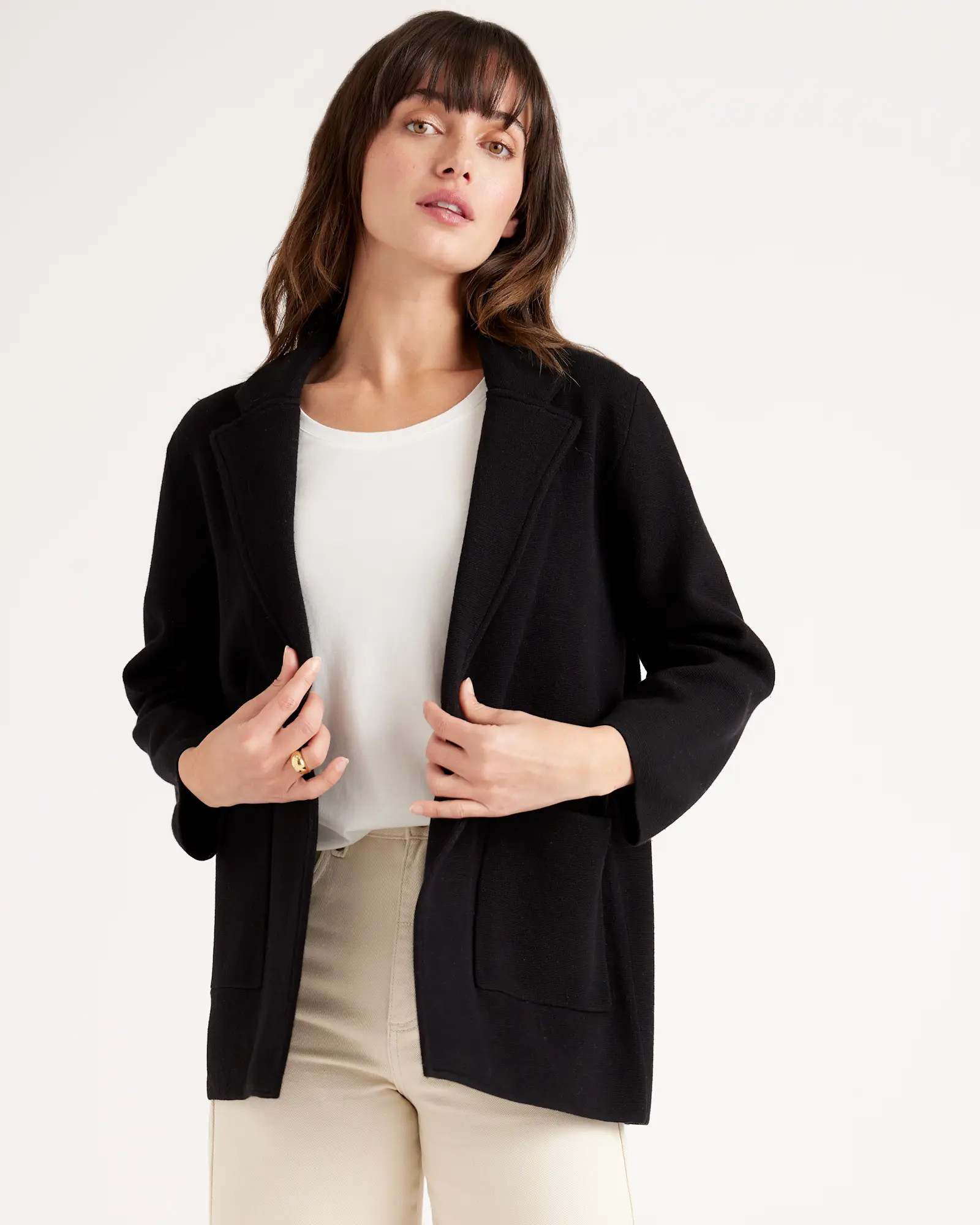 100% Organic Cotton Knit Blazer | Quince