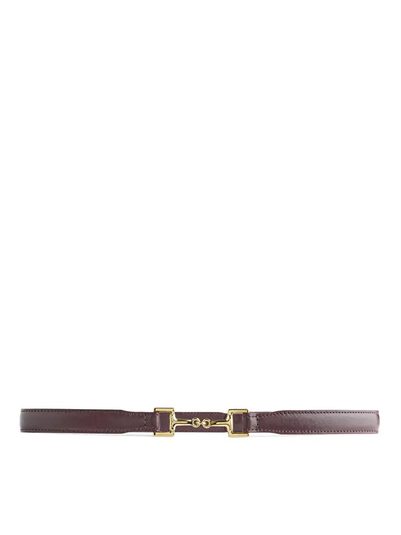 Horsebit Buckle Leather Belt | ARKET (US&UK)