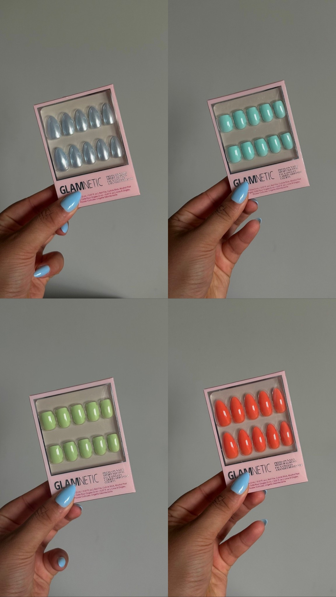 summer glamnetic shades 🤍🩵💚🧡

#LTKStyleTip #LTKBeauty #LTKSummerEdit