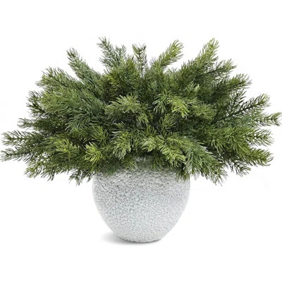 6 Pcs Christmas Pine Branches – 18" Realistic Artificial Greenery Pine Stems - Real Touch Faux Cedar Picks For Vase, DIY Garland Wreath Home Indoor Ou | Wayfair North America