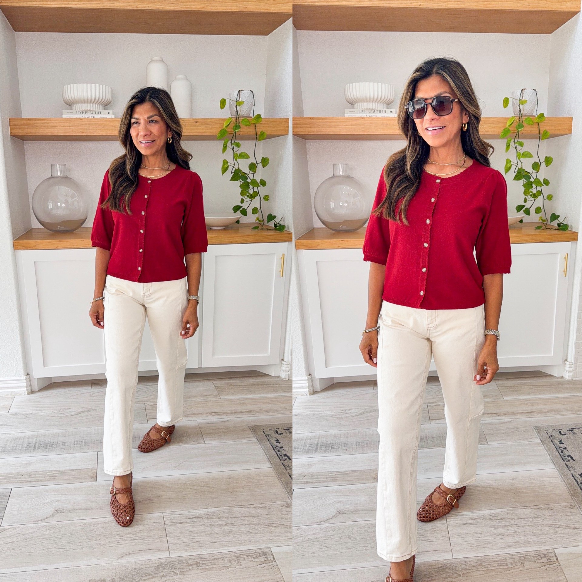 I’m 5’2” 118#ish for reference 
Top in size small tts.
Jeans(Ecru)- I sized down to 0- if you like a looser fit stay tts.
Shoes tts
Accesories are linked.
Fall outfits, fall fashion, fall tops, workwear tops, Amazon finds, over 50 style, midlife fashion, petite fashion,midlife women, affordable fashion, fashion over40

#LTKOver40 #LTKPetite #LTKWorkwear