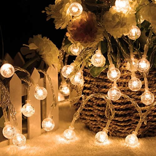 DASDIGUO 100LED Globe String Lights for Bedroom, 43ft 8 Modes Plug in Decorative Lights, Waterproof  | Amazon (US)