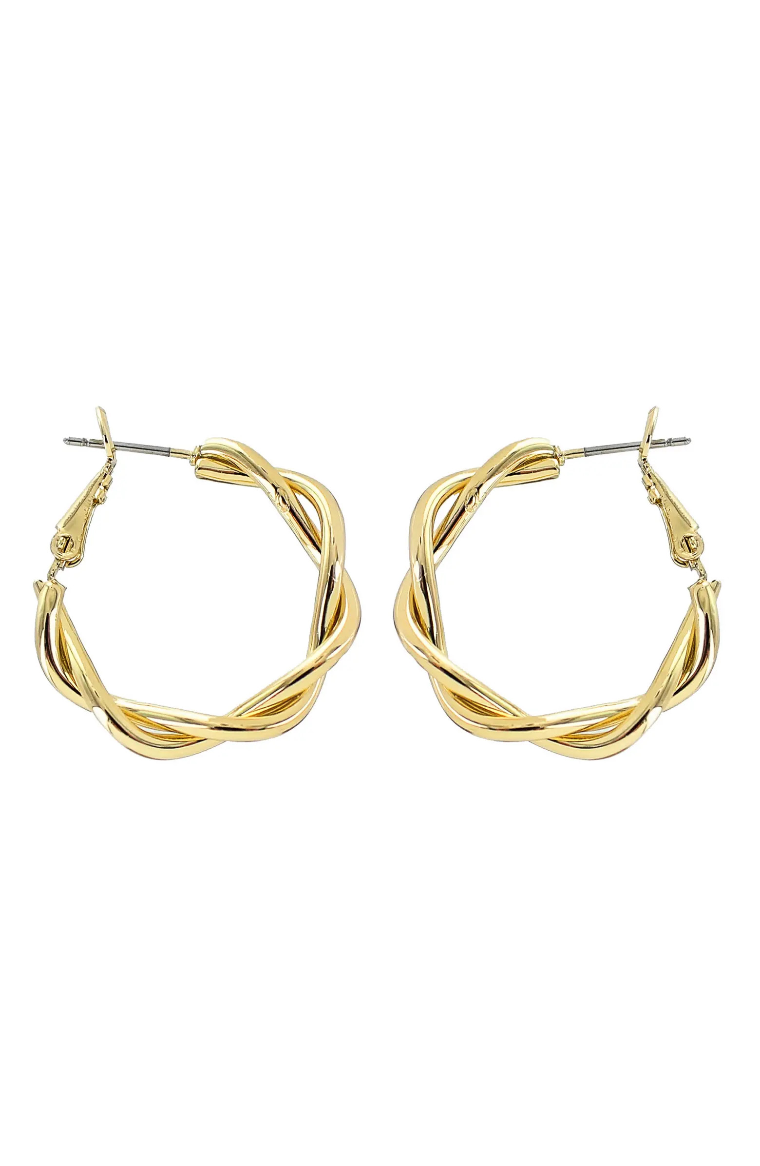 Twisted Leverback Hoop Earrings | Nordstrom Rack