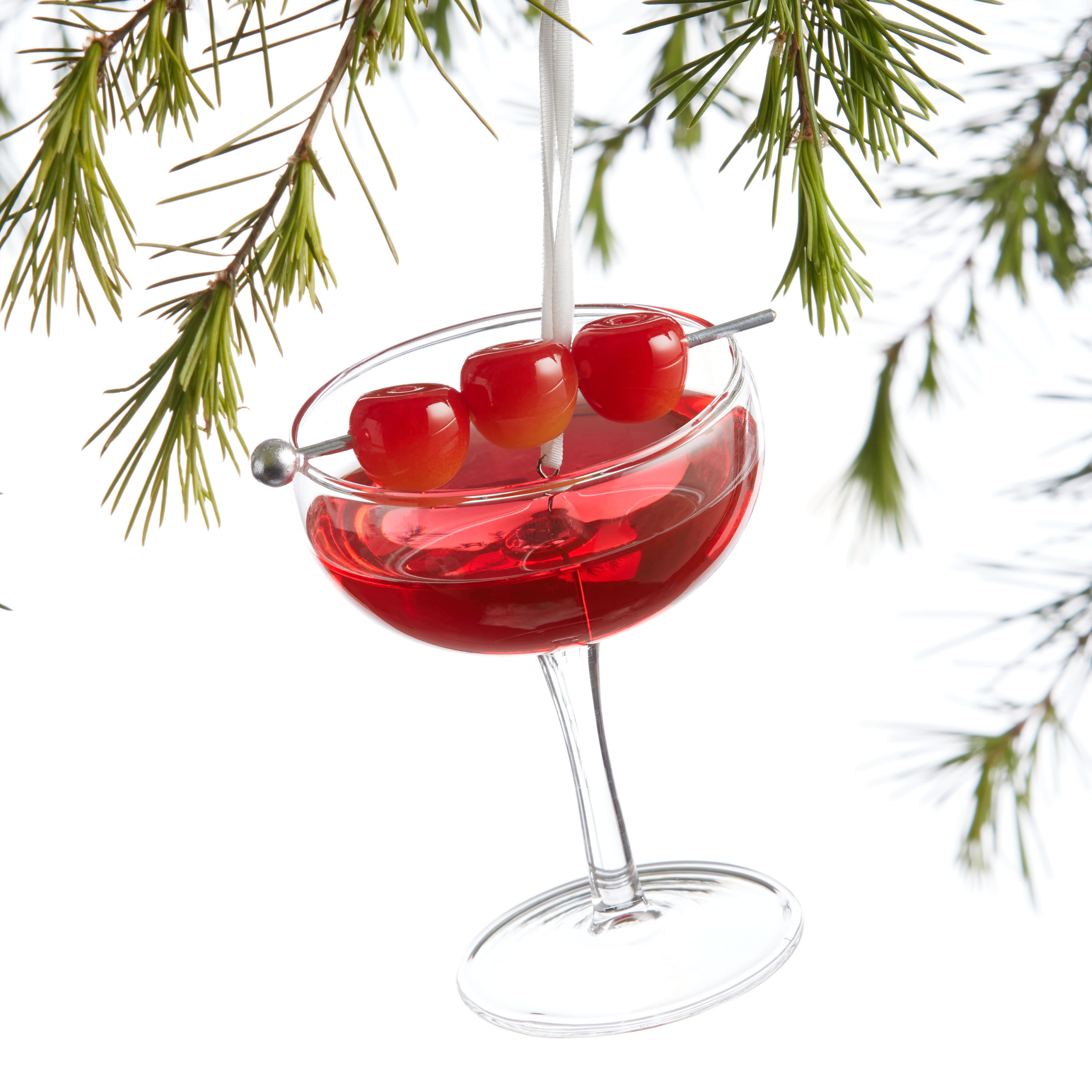 Glass Manhattan Cocktail Ornament | World Market