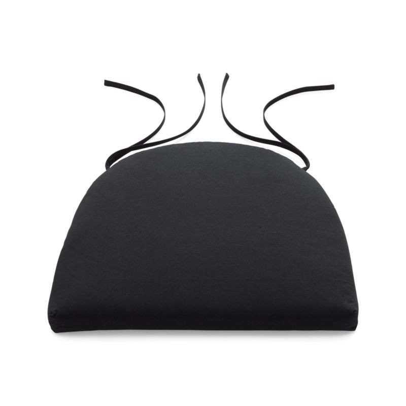 Vintner Black Chair Cushion + Reviews | Crate and Barrel | Crate & Barrel