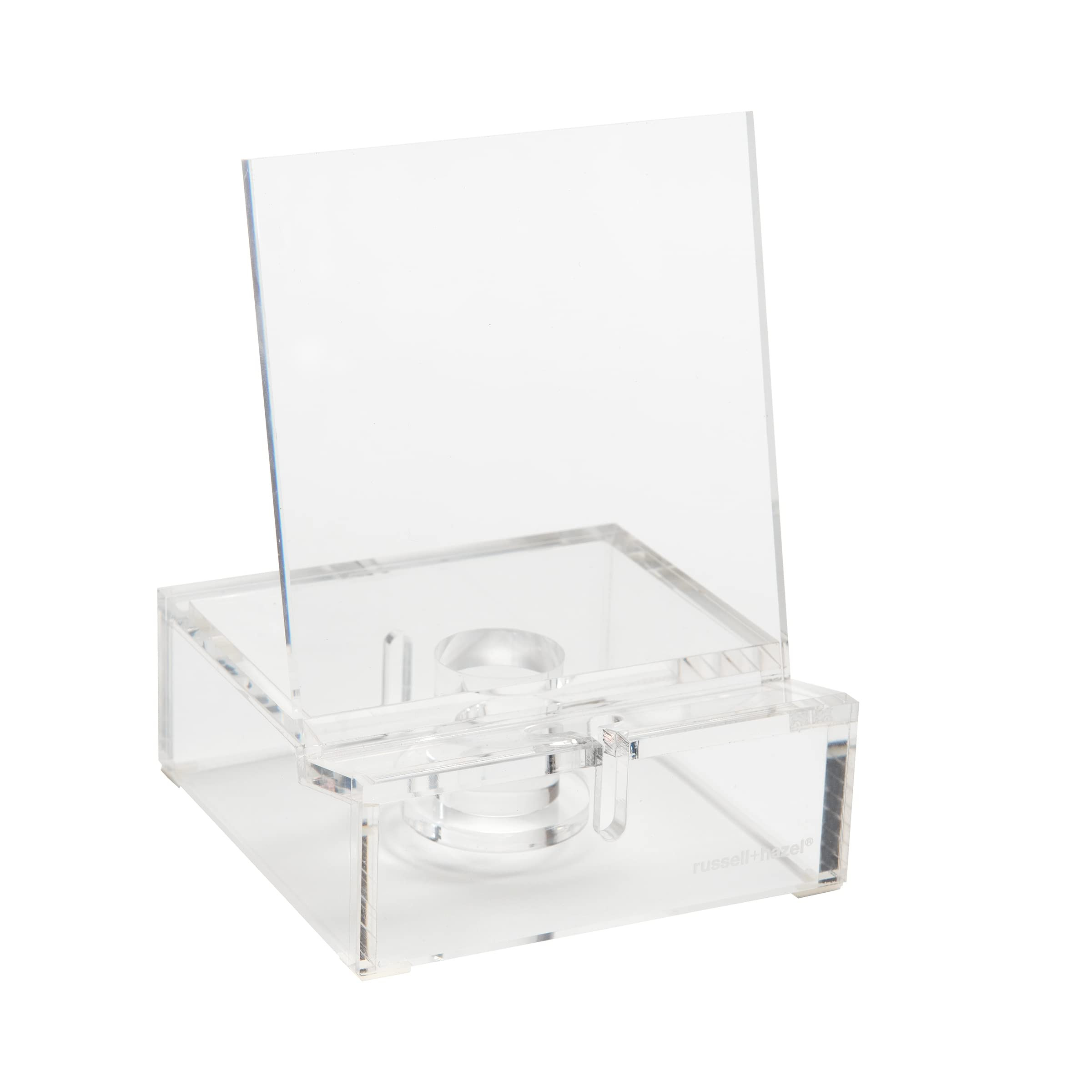 RUSSELL+HAZEL Acrylic Phone Bloc Holder, Desktop Organization and Office Supplies, 4” W x 4” ... | Amazon (US)