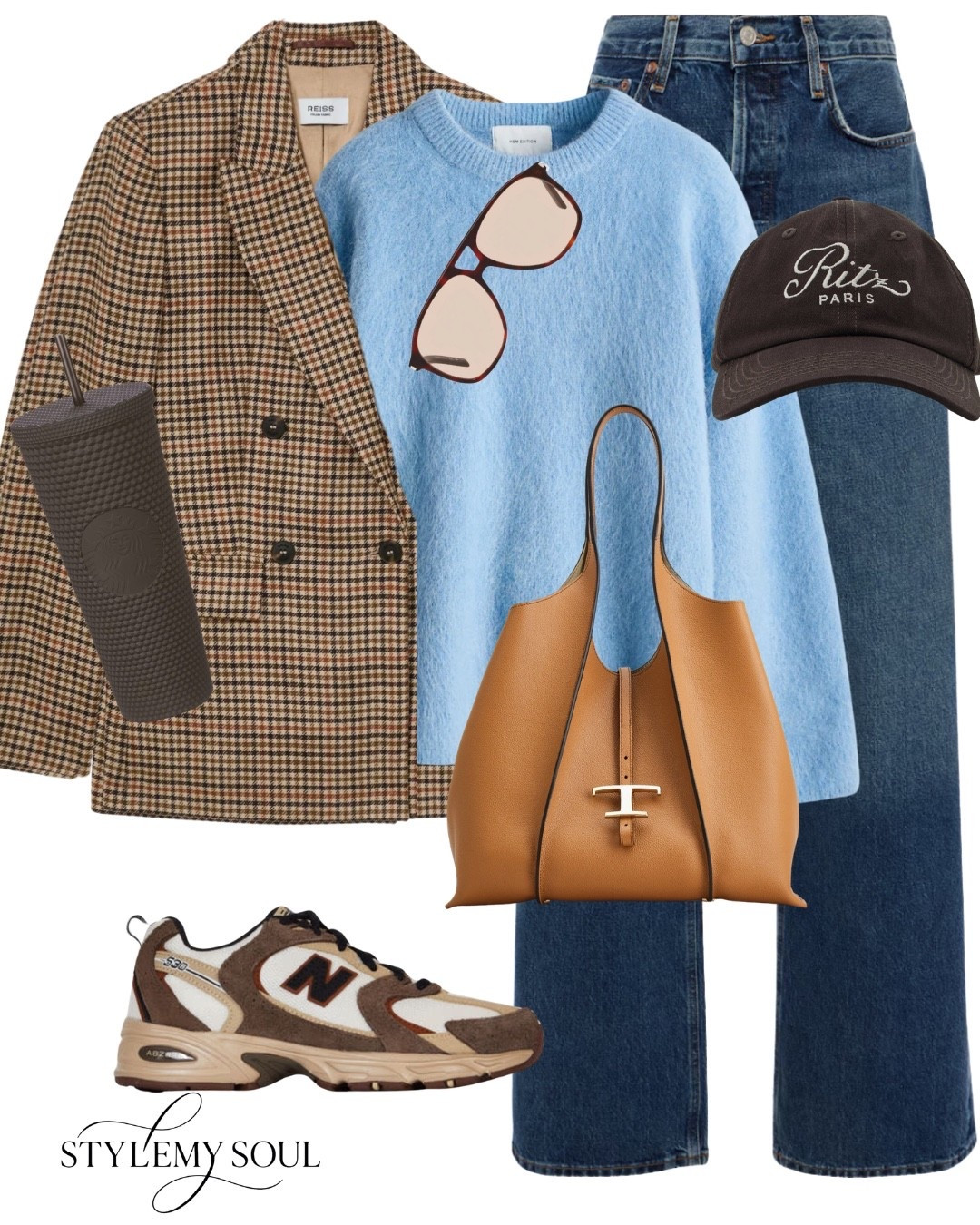 Blazer, jeans, blue sweater, new balance, cap

#LTKautumn #LTKjeans #LTKFashionMonth